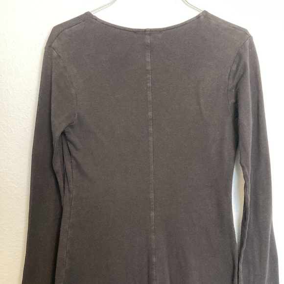 Women’s Standard James Perse Womens Size L Black Bodycon 3/4 Sleeve Midi Dress - Picture 3 of 11